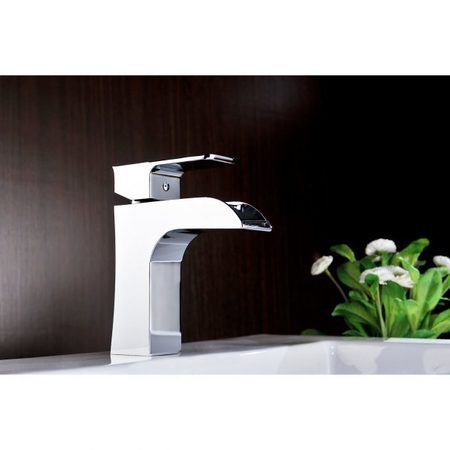 Anzzi Forza Single-Handle Low-Arc Bathroom Faucet in Polished Chrome L-AZ019